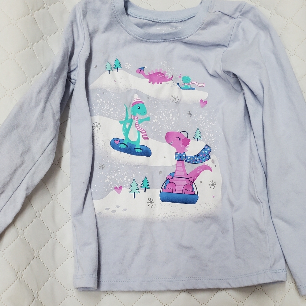 Sz 4 Dino Long Sleeve Top